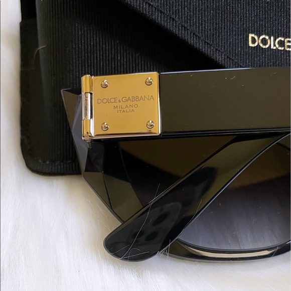 Dolce & Gabbana Geometric Cat Eye Sunglasses - Picture 9 of 12